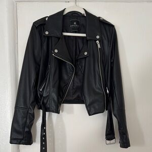 Bagatelle Collection Black Faux Leather Jacket